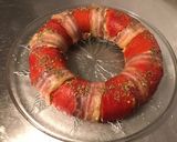 Une image de l'étape 12 de Couronne de céréales à la ricotta,poivrons rouges grillés et pancetta corse.