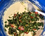 A picture of step 5 of Radish leaves mini pancakes (chila).