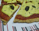 Foto del paso 7 de la receta: Pizza vegana express al sartén - con quesito veg - 🍕🍕:)