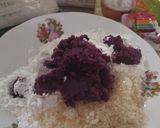 Foto langkah ke 2 dari resep Mochi Ubi Ungu Isi Wafer Cokelat.