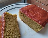 Foto del paso 6 de la receta: Torta 🍰vegana de banana🤪 con dulce de guayaba🍯🍌🍊