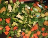 A picture of step 4 of Poha Veggie Roastie.