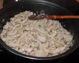 Tejfölös gombás sertéstokány recept fázis 2 fotója