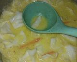 Gambar langkah 5 resipi Lontong lodeh sayur.