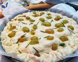 A picture of step 4 of Ciaccia (Grape Focaccia).