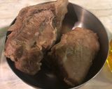 Hình bước làm 1 của món Bắp bò ngâm dấm
