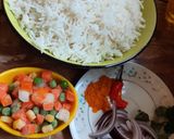 A picture of step 1 of Fried rice with haldi(Haldi have medical properties for health).