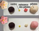 Nerikiri Wagashi: "Sakura (fleurs de cerisier)" étape de la recette 4 photo