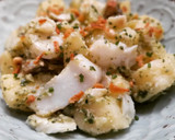 Foto del paso 9 de la receta: Ensalada de patata y bacalao confitado con pesto