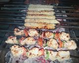 A picture of step 2 of Malaiboti sandwich.