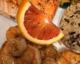 A picture of step 6 of Rosé Salmon and Shrimp.