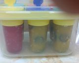 A picture of step 7 of Muskmelon Grapes Popsicles.