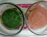 A picture of step 3 of Suji ka khaman dhokla cake.