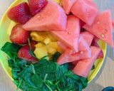 Hình bước làm 1 của món Sinh tố diet ngày 7 🍓🥭🍉
