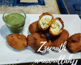 A picture of step 2 of Hyderabadi Special Anda Bondas.