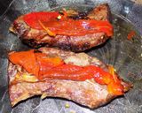 Foto del paso 8 de la receta: Entrañas con morrones quemados y ensalada
