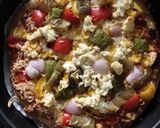 A picture of step 5 of Cheese and veggies pizza.