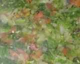 A picture of step 3 of Beaten rice kurmure starter.