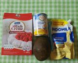 Foto langkah ke 1 dari resep Avocado Ice Cream With Almond And Choco Chip.