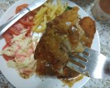 Gambar langkah 4 resipi Fish &chips rangup#ikan(minggu3).