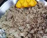 A picture of step 3 of Rose flavour Tilgul Modak.