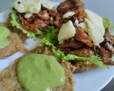 Foto del paso 8 de la receta: Arepas🥯de plátano🫓macho maduro🍌rellenas🥑de pollo🍗bbq🍅y queso🥯🍯🧀