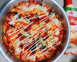 Hình bước làm 4 của món Làm pizza bằng bánh mì sandwich