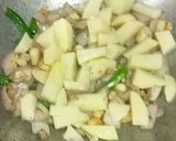 A picture of step 1 of Green Peas and Fresh Mint Leaves Soup.