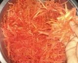 A picture of step 1 of Gazar ka Halwa.