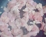 รูปขั้นตอนการทำที่ 1 ของ ผัดไก่ ผักกาดขาว เห็ดหอม,เต้าหู้ไข่ย่าง - คีโต