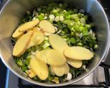 A picture of step 1 of Chicken and Spring Onion Zōsui (Japanese Rice Porridge).