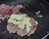 Foto del paso 5 de la receta: Hamburguesa🥩de res 🧀en pancakes🧇de vegetales🍔🥯🥞