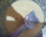 A picture of step 1 of Begun posto(brinjal with poppy seeds).