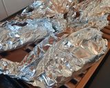 Foto del paso 5 de la receta: Salmón al Papillote con Papitas en salsa de Cilantro