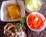 Foto del paso 1 de la receta: Tofu, con repollo, champiñones y zanahoria. #Mercado #Repollo