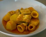 Foto del paso 5 de la receta: Guiso de calamar y pescado (rape, bacalao)