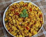 A picture of step 8 of Tofu bhurji.