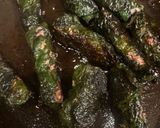 A picture of step 2 of Bò lá lốt with Fermented Fish Sauce Dip.