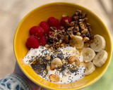 Foto del paso 4 de la receta: Desayuno primaveral con frambuesas