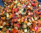 Une image de l'étape 1 de Quiche sans pâte aux légumes d’été.