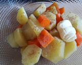 Foto del paso 2 de la receta: Pastel de carne y curry con puré de patata y zanahoria