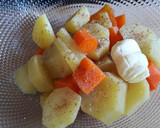 Foto del paso 2 de la receta: Pastel de carne y curry con puré de patata y zanahoria