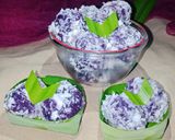 Foto langkah ke 6 dari resep Klepon ubi ungu.