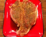 A picture of step 1 of Mike's 10 Minute Complete Porterhouse Steak Dinner.