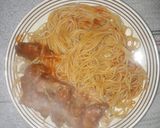 Foto del paso 4 de la receta: Tallarines y albóndigas con tuco