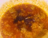 A picture of step 5 of Pounded yam and egusi soup.