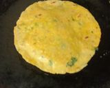 A picture of step 6 of Sarso dain Saag & Makke di roti.