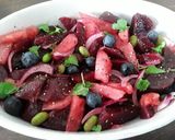 A picture of step 2 of Sig's Watermelon and fresh Beetroot Salad.