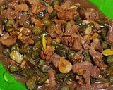 Foto langkah ke 7 dari resep Biji Lumai cah Cu Yu Ca Tauco Cabe Ijo Petai.