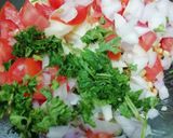 A picture of step 3 of Murmura Chaat.